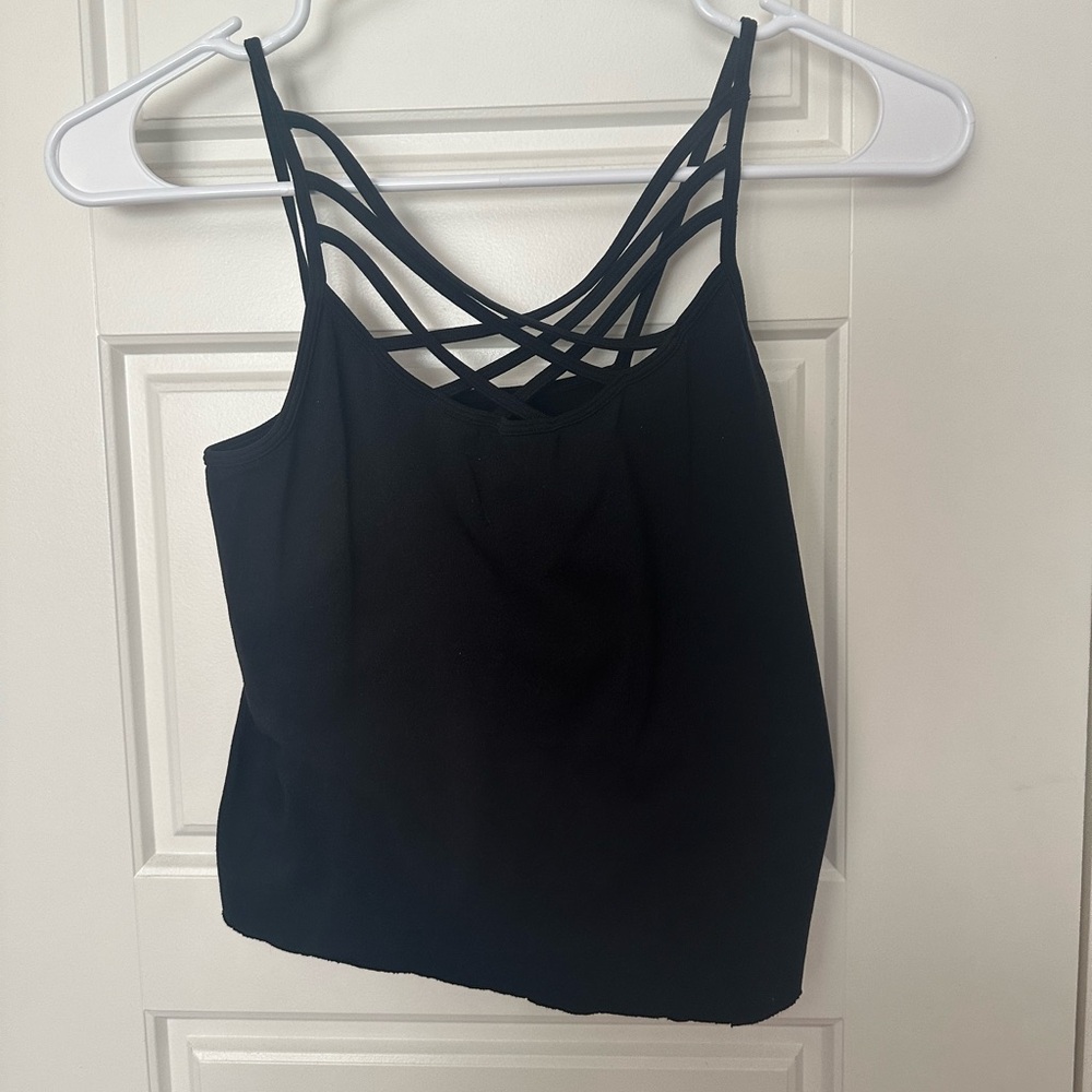 Zenana Outfitters - S/M - Black cropped tank